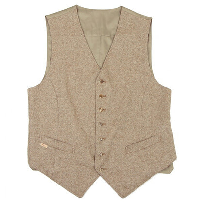Papas Brown PIACENZA Wool Vest Size M