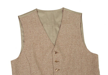 Papas Brown PIACENZA Wool Vest Size M