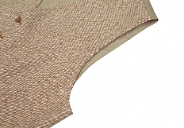 Papas Brown PIACENZA Wool Vest Size M