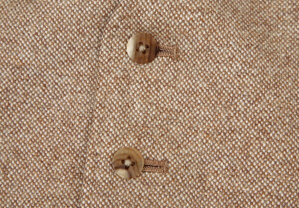 Papas Brown PIACENZA Wool Vest Size M