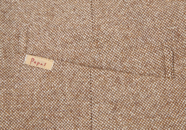 Papas Brown PIACENZA Wool Vest Size M