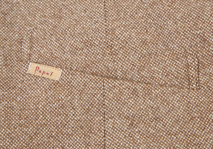 Papas Brown PIACENZA Wool Vest Size M