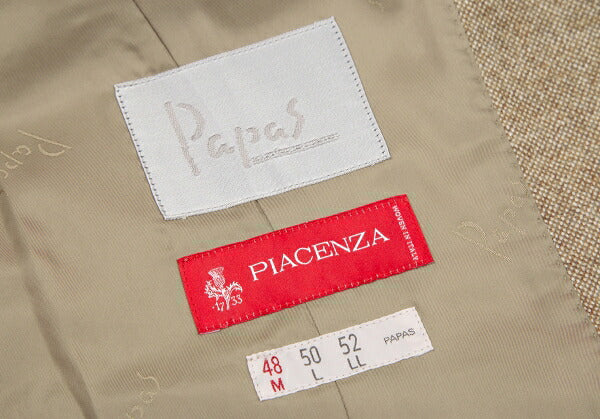 Papas Brown PIACENZA Wool Vest Size M