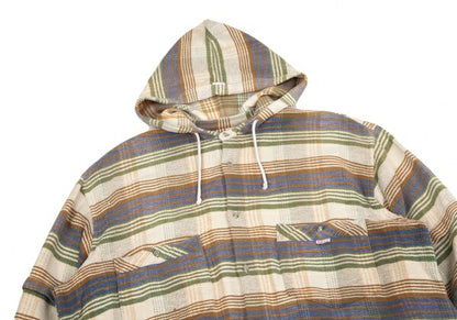 Papas Cotton Check Hooded Shirt Jacket Multi Size L