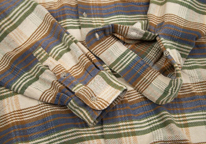 Papas Cotton Check Hooded Shirt Jacket Multi Size L