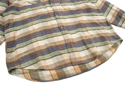 Papas Cotton Check Hooded Shirt Jacket Multi Size L