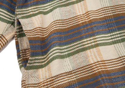 Papas Cotton Check Hooded Shirt Jacket Multi Size L