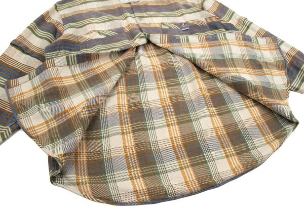 Papas Cotton Check Hooded Shirt Jacket Multi Size L