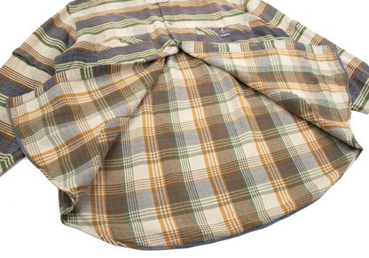 Papas Cotton Check Hooded Shirt Jacket Multi Size L