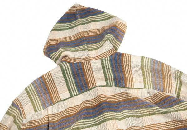 Papas Cotton Check Hooded Shirt Jacket Multi Size L