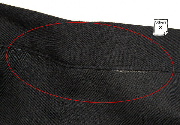 Yohji Yamamoto FEMME Rayon Cupro Side Pants Black Size 2