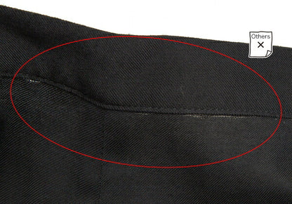 Yohji Yamamoto FEMME Rayon Cupro Side Pants Black Size 2