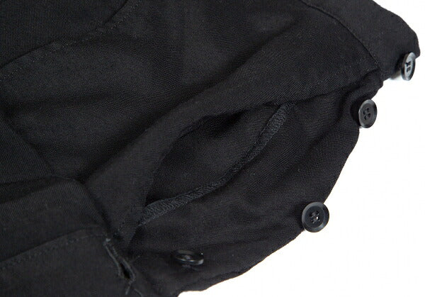 Yohji Yamamoto FEMME Rayon Cupro Side Pants Black Size 2