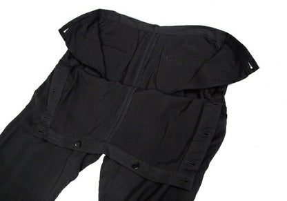 Yohji Yamamoto FEMME Rayon Cupro Side Pants Black Size 2