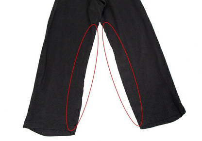 Yohji Yamamoto FEMME Rayon Cupro Side Pants Black Size 2