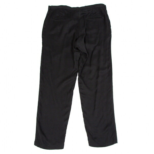 Yohji Yamamoto FEMME Rayon Cupro Side Pants Black Size 2