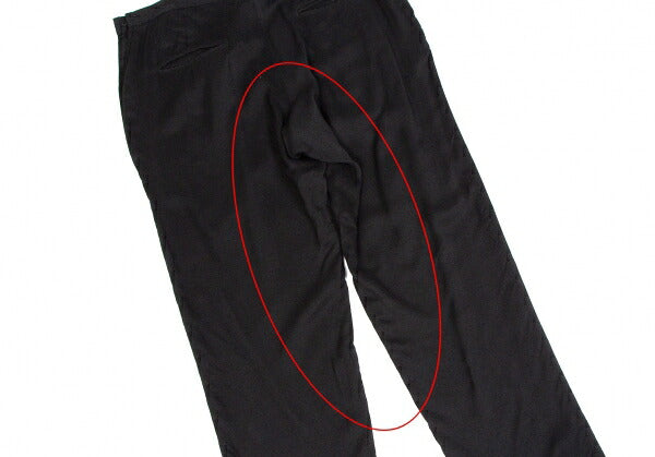 Yohji Yamamoto FEMME Rayon Cupro Side Pants Black Size 2