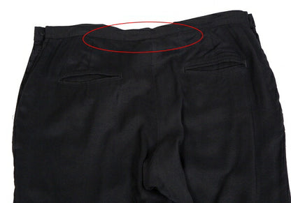 Yohji Yamamoto FEMME Rayon Cupro Side Pants Black Size 2
