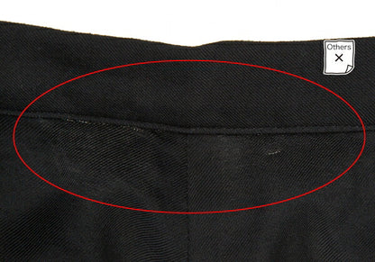 Yohji Yamamoto FEMME Rayon Cupro Side Pants Black Size 2