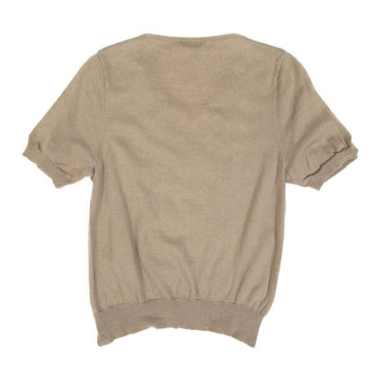 DRIES VAN NOTEN Wool Cotton Front Sweater Beige Size S