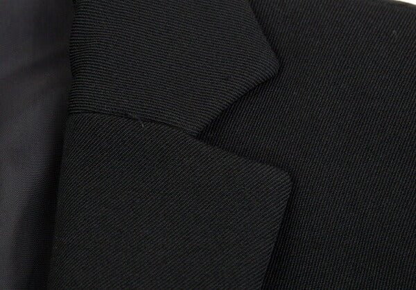 Y's Wool Doeskin 3-Button Jacket Black Size 2