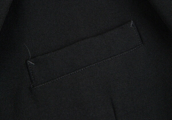 Y's Wool Doeskin 3-Button Jacket Black Size 2