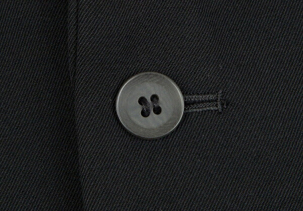 Y's Wool Doeskin 3-Button Jacket Black Size 2