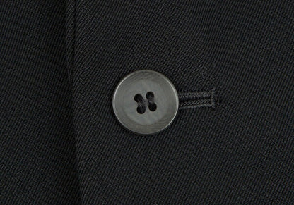 Y's Wool Doeskin 3-Button Jacket Black Size 2