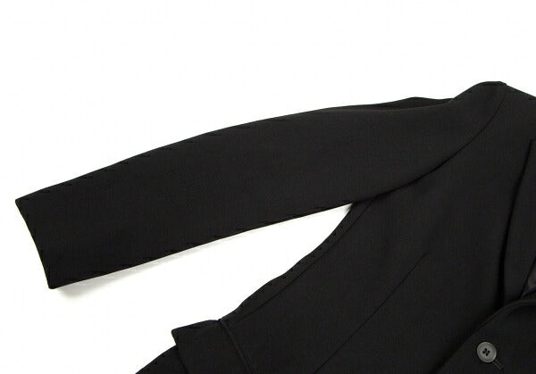 Y's Wool Doeskin 3-Button Jacket Black Size 2