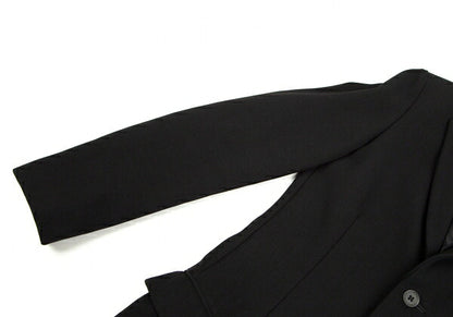 Y's Wool Doeskin 3-Button Jacket Black Size 2