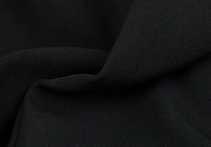 Y's Wool Doeskin 3-Button Jacket Black Size 2