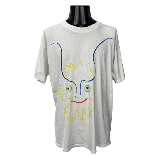 PICASSO 90s Vintage Art Colorful Face T-Shirt Size XL