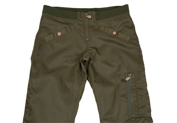 JPG by GAULTIER Nylon Flight Pants Olive Green Size 40