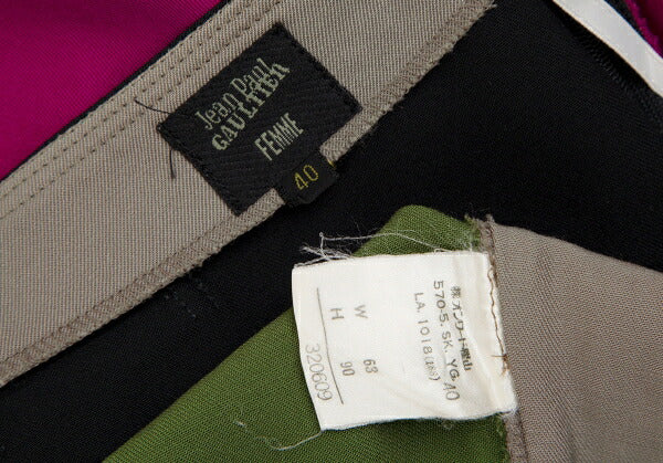 Jean Paul GAULTIER FEMME Color Panel Mini Skirt Size 40