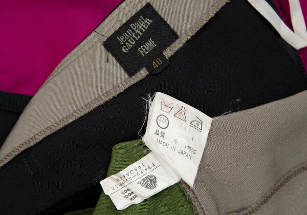 Jean Paul GAULTIER FEMME Color Panel Mini Skirt Size 40