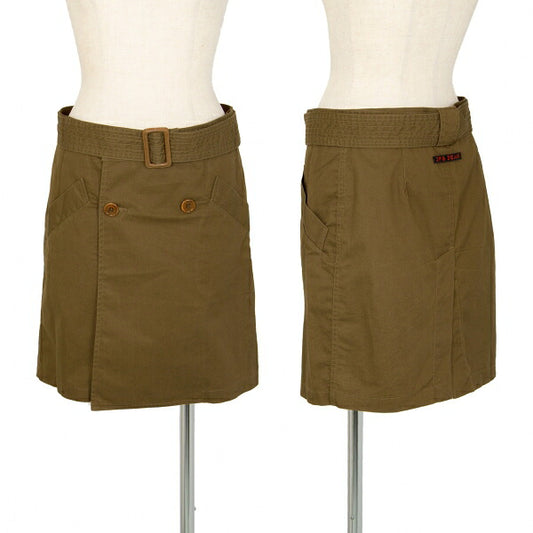 Jean Paul GAULTIER FEMME Double Coat Skirt Khaki Size 40