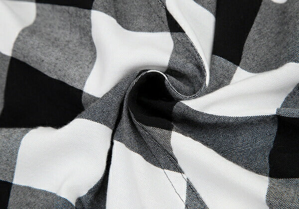 Y's Block Check Hooded Buttonless Vest White Size 2