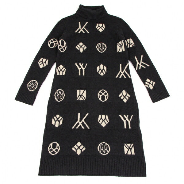 Yohji Yamamoto FEMME 07AW Monogram Dress Black Size 2