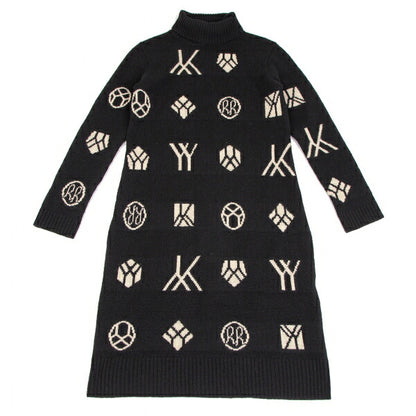 Yohji Yamamoto FEMME 07AW Monogram Dress Black Size 2