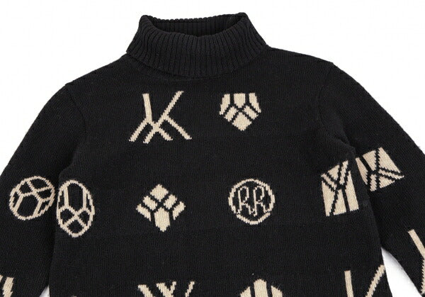 Yohji Yamamoto FEMME 07AW Monogram Dress Black Size 2