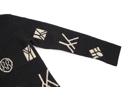 Yohji Yamamoto FEMME 07AW Monogram Dress Black Size 2