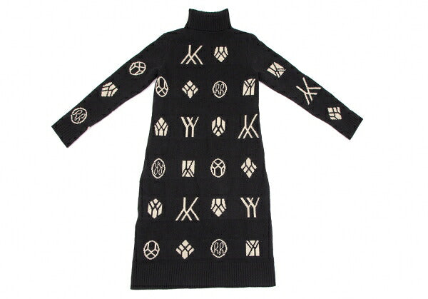 Yohji Yamamoto FEMME 07AW Monogram Dress Black Size 2