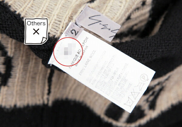 Yohji Yamamoto FEMME 07AW Monogram Dress Black Size 2
