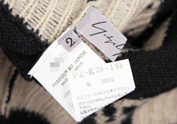 Yohji Yamamoto FEMME 07AW Monogram Dress Black Size 2