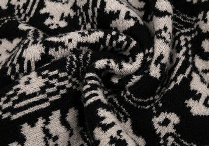 DRIES VAN NOTEN Cashmere Blend Scarf Black