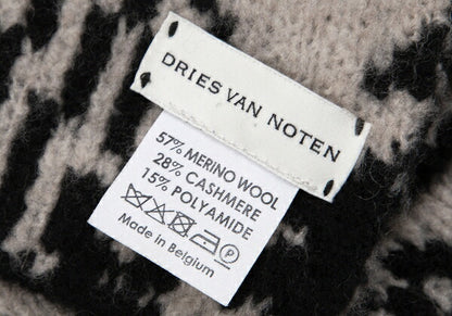 DRIES VAN NOTEN Cashmere Blend Scarf Black
