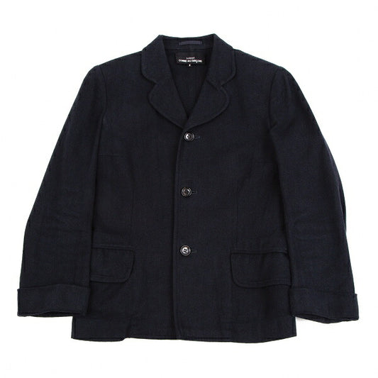 tricot COMME des GARCONS Linen Cotton Jacket Blue Size S