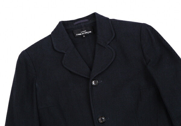 tricot COMME des GARCONS Linen Cotton Jacket Blue Size S