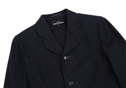 tricot COMME des GARCONS Linen Cotton Jacket Blue Size S