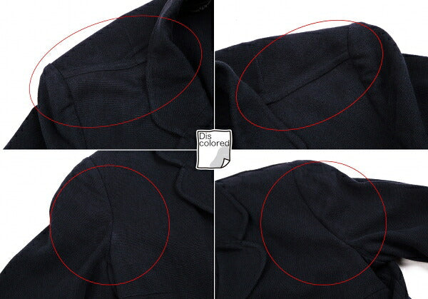 tricot COMME des GARCONS Linen Cotton Jacket Blue Size S